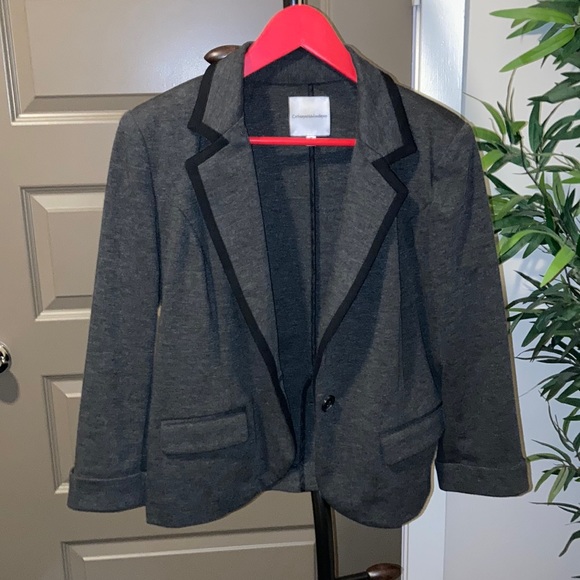 ⭐️gray black blazer - soft and stretchy⭐️ - Picture 1 of 3